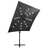Guarda-sol Cantilever C/ Poste e Luzes LED 250 cm Antracite