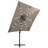 Guarda-sol Cantilever C/ Poste e Luzes LED 250 cm Cinza-acast.