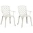Cadeiras de Jardim 2 pcs Alumínio Fundido Branco