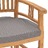 Cadeiras de Jardim C/ Almofadões Cinza-escuro 2pcs Teca Maciça