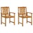 Cadeiras de Jardim com Almofadões 2 pcs Acácia Maciça