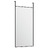 Espelho para Porta 30x60 cm Vidro e Alumínio Preto