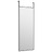 Espelho para Porta 30x80 cm Vidro e Alumínio Preto