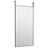 Espelho para Porta 50x100 cm Vidro e Alumínio Preto