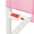 Barra de Segurança P/ Cama Infantil Tecido 100x25 cm Rosa