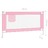 Barra de Segurança P/ Cama Infantil Tecido 150x25 cm Rosa