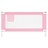 Barra de Segurança P/ Cama Infantil Tecido 160x25 cm Rosa