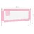 Barra de Segurança P/ Cama Infantil Tecido 190x25 cm Rosa