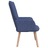 Cadeira de Descanso com Banco Tecido Azul