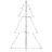 árvore de Natal em Cone 240 Leds 118x180 cm Interior e Exterior