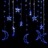 Estrelas e Luas de Luz C/ Controlo Remoto 138 Leds Azul