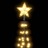 árvore de Natal em Cone C/ 84 Luzes LED Branco Quente 50x150 cm