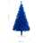 Árvore de Natal Artificial C/ Luzes LED e Bolas 210 cm Pvc Azul