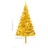 árvore Natal Artificial C/ Luzes Led/bolas 210 cm Pet Dourado