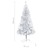 árvore Natal Artificial C/ Luzes Led/bolas 150 cm Pet Prateado