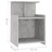 Mesa de Cabeceira 40x35x60 cm Contraplacado Cinzento Cimento