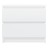 Mesa de Cabeceira 50x39x43,5 cm Contraplacado Branco Brilhante