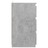 Mesa de Cabeceira 40x35x62,5 cm Contraplacado Cinzento Cimento