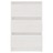 Mesa de Cabeceira 40x29,5x64 cm Madeira de Pinho Maciça Branco