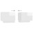 Mesa-de-cabeceira 100x35x40 cm Aglomerado Branco Brilhante