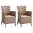 Keter Cadeira de Jantar Iowa Cor Cappuccino 215519 (2x408945)