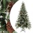 Árvore de Natal com Pinhas 225 cm Pvc e Pe Verde e Branco
