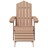 Cadeira de Jardim Adirondack com Apoio de Pés Pead Castanho