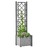 Vaso/floreira de Jardim com Treliça 43x43x142 cm Pp Cinza Pedra