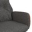 Cadeira de Descanso Pvc e Tecido Cinzento-escuro