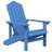 Cadeiras de Jardim Adirondack 2 pcs Pead Azul