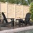 Cadeiras de Jardim Adirondack com Mesa Pead Antracite