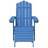 Cadeiras Jardim Adirondack C/ Apoio de Pés/mesa Pead Ciano