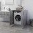 Armário Máquina de Lavar Roupa 71x71,5x91,5 cm Sonoma Cinza