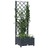 Vaso/floreira Jardim C/ Treliça 40x40x121,5 cm Pp Cinza-escuro