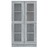 Vitrine 82,5x30,5x150 cm Derivados de Madeira Cinzento Sonoma