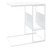 Mesa de Apoio 55x36x59,5 cm Derivados de Madeira Branco