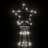 árvore de Natal em Cone 310 Luzes LED 100x300 cm Branco Frio