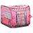 Tenda de Brincar Infantil com 250 Bolas 70x112x70 cm Rosa