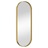 Espelho de Parede 15x40 cm Oval Dourado