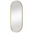 Espelho de Parede 25x60 cm Oval Dourado
