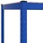 Mesa de Trabalho com 5 Prateleiras Derivados Madeira/aço Azul