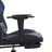 Cadeira Gaming Massagens C/ Apoio Pés Couro Artif. Preto/azul
