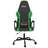Cadeira Gaming Massagens Couro Artificial Preto e Verde