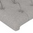 Cabeceira de Cama Tecido 90x7x78/88 cm Cinzento-claro