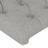 Cabeceira de Cama 2 pcs Tecido 80x7x78/88 cm Cinzento-claro