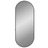 Espelho de Parede 60x25 cm Oval Preto