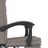 Cadeira de Escritório Reclinável Tecido Cinzento-acastanhado