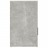 Mesa de Cabeceira 50x36x60 cm Derivados Madeira Cinza Cimento