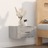 Mesa de Cabeceira de Parede 50x36x25 cm Cinzento Sonoma