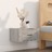 Mesas de Cabeceira de Parede 2 pcs 50x36x25 cm Cinzento Sonoma